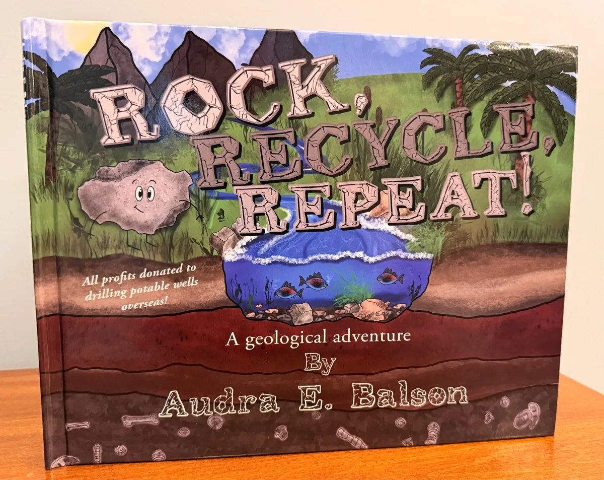 Rock, Recycle, Repeat! children's rock cycle book by geologist Audra E. Balson